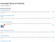 Tablet Screenshot of lowonganker.blogspot.com