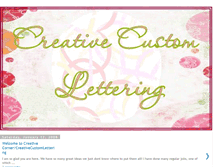 Tablet Screenshot of creativecustomlettering.blogspot.com