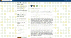 Desktop Screenshot of marchacrosstheworld.blogspot.com