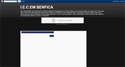 Desktop Screenshot of iecembenfica.blogspot.com