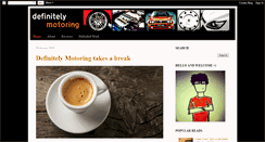 Desktop Screenshot of definitelymotoring.blogspot.com