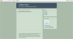 Desktop Screenshot of amillionvoices.blogspot.com