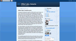 Desktop Screenshot of elliotlakeontario.blogspot.com