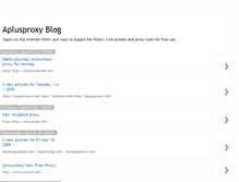 Tablet Screenshot of aplusproxy.blogspot.com