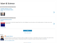 Tablet Screenshot of islamandscienceblog.blogspot.com