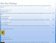Tablet Screenshot of missprissweddingplanning.blogspot.com