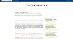 Desktop Screenshot of cancer-updates.blogspot.com