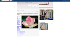 Desktop Screenshot of bloominglotusenglishschool.blogspot.com