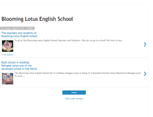 Tablet Screenshot of bloominglotusenglishschool.blogspot.com