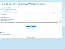 Tablet Screenshot of howtolowerhightriglycerides.blogspot.com