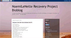 Desktop Screenshot of noemilenetterecoveryproject.blogspot.com