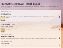 Tablet Screenshot of noemilenetterecoveryproject.blogspot.com