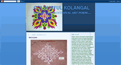 Desktop Screenshot of gaya3-kolangal.blogspot.com