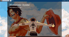 Desktop Screenshot of mananime-ayame.blogspot.com