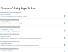 Tablet Screenshot of dinosaurscoloring.blogspot.com