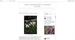 Desktop Screenshot of johngrimshawsgardendiary.blogspot.com