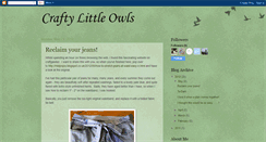 Desktop Screenshot of craftylittleowls.blogspot.com