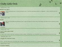 Tablet Screenshot of craftylittleowls.blogspot.com