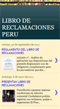 Mobile Screenshot of librodereclamacionesperu.blogspot.com
