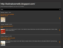 Tablet Screenshot of belinakosmetik.blogspot.com