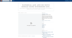 Desktop Screenshot of fathersageandsinglegenedisorders.blogspot.com
