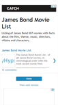 Mobile Screenshot of james-bond-movie-list.blogspot.com