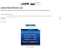 Tablet Screenshot of james-bond-movie-list.blogspot.com