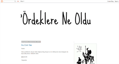 Desktop Screenshot of ordeklereneoldu.blogspot.com