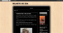 Desktop Screenshot of bilhetedeida.blogspot.com