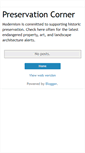 Mobile Screenshot of preservationcorner.blogspot.com