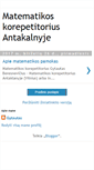 Mobile Screenshot of matematikoskorepetitorius.blogspot.com
