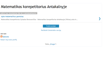 Tablet Screenshot of matematikoskorepetitorius.blogspot.com