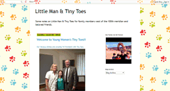 Desktop Screenshot of littlemanandtinytoes.blogspot.com