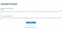 Tablet Screenshot of jualbeligratis2.blogspot.com