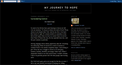 Desktop Screenshot of myjourneytohope.blogspot.com