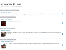 Tablet Screenshot of myjourneytohope.blogspot.com