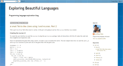 Desktop Screenshot of langexplr.blogspot.com