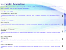 Tablet Screenshot of interaccion-educacional.blogspot.com
