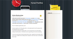 Desktop Screenshot of humanpowwow.blogspot.com