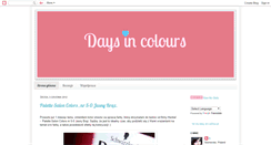 Desktop Screenshot of daysincolours.blogspot.com
