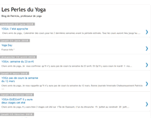 Tablet Screenshot of lesperlesduyoga.blogspot.com