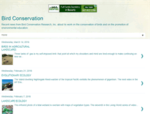 Tablet Screenshot of birdconservationresearch.blogspot.com