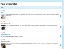 Tablet Screenshot of karachocolates.blogspot.com