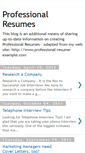 Mobile Screenshot of professional-resumes.blogspot.com