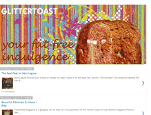 Tablet Screenshot of glittertoast.blogspot.com