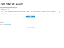 Tablet Screenshot of helpkidsfightcancer.blogspot.com