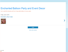 Tablet Screenshot of enchantedballoon.blogspot.com