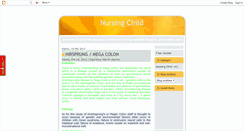 Desktop Screenshot of nursingchild.blogspot.com