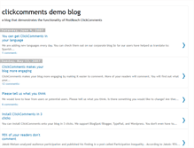 Tablet Screenshot of clickcomments.blogspot.com