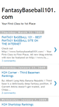 Mobile Screenshot of fantasybaseball101.blogspot.com